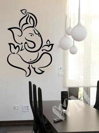 WallMantra Ganpati Bappa Wall Decal Wall Sticker : Small(12x18 inches ...