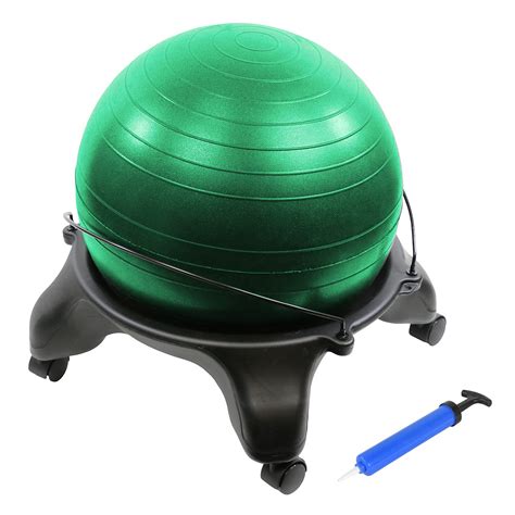 CanDo Ball Chair Inflatable Ergonomic Active Seating Exercise Ball ...