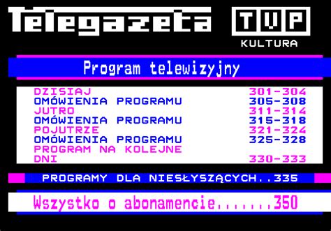 Teletext in Poland - Part II | Frederic Cambus
