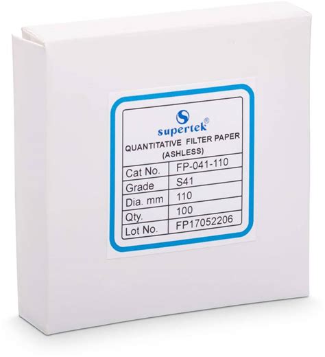 Supertek Quantitative Ashless Grade 41 Filter Paper Price in India ...
