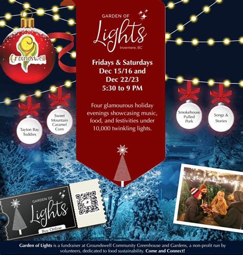 Live Music at Garden of Lights: Dec 15/16/22/23, Groundswell Community ...