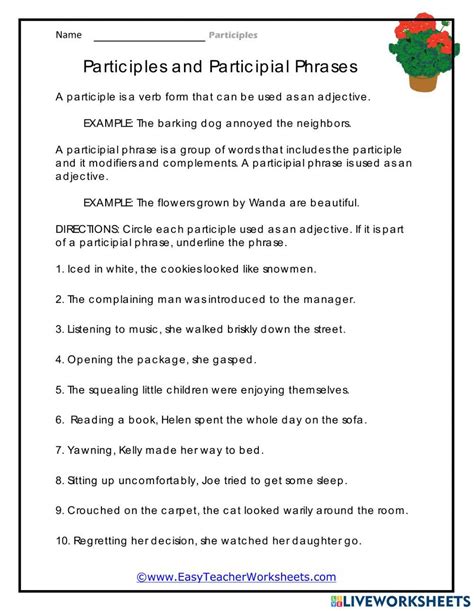 Image result for Joining Using Participle Exercises