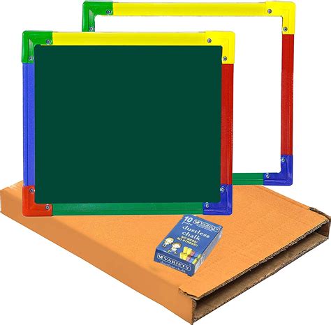 Buy DAHSHA 2 in 1 Double Sided Slate Whiteboard & Greenboard with ...