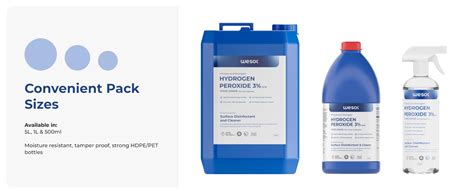 Wesol Hydrogen Peroxide 3% Food Grade | Multi-Use Disinfectant | Kills ...