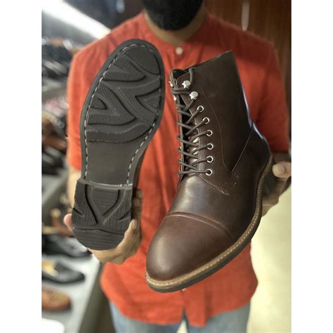 Brown Pullup Goodyear Welted Classic Captoe Boots + Ridgeway Sole ...