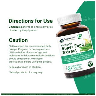 Sri Sri Tattva Supasupp Moringa Oil Super Food Extract Capsule 60 ...