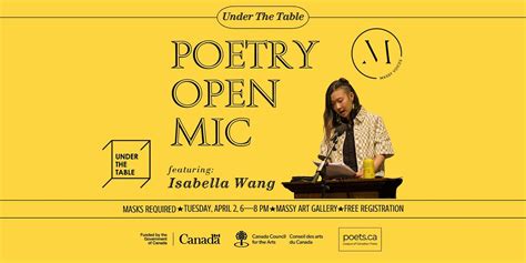 Under the Table: Poetry Open Mic (April 2024), Massy Arts Society ...