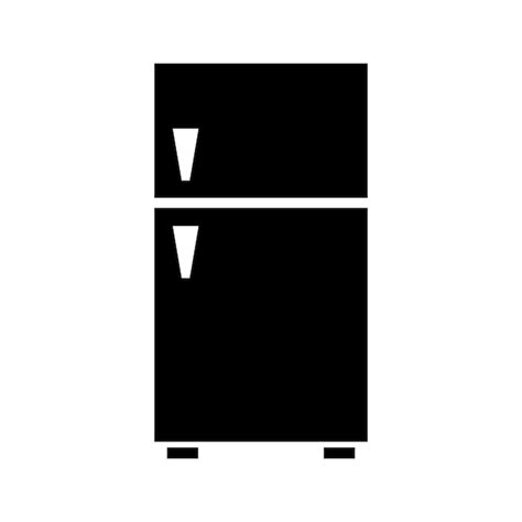 Modelo de design vetorial de ícones de geladeira | Vetor Premium