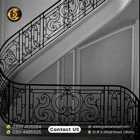 Wrought iron stair railings - Gulshan Steels