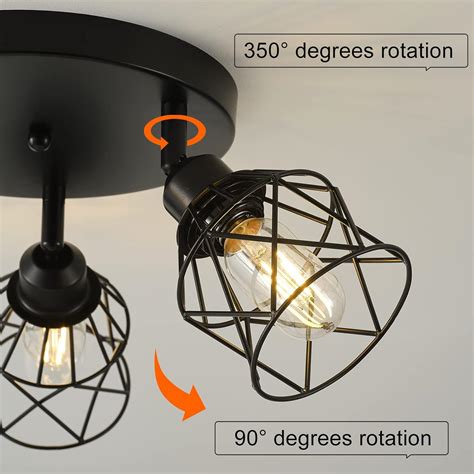 Buy Kitchen Light Fixtures Ceiling Mount, 3-Lights Multi-Directional ...