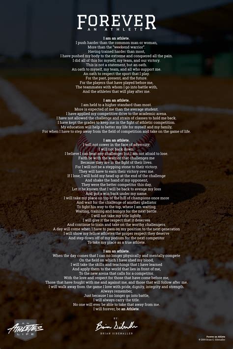 Baseball Poem Poster Print / Forever an Athlete Poetry Gift / Baseball ...