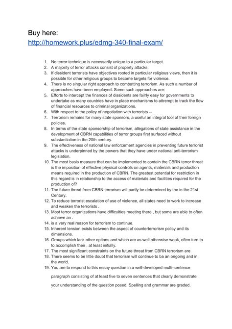 EDMG 340 Final Exam | PDF