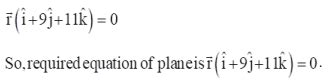 Find the vector equation of the plane through the intersection of the ...
