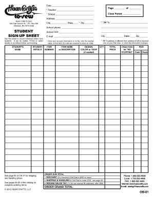 18 Printable student sign in sheet Forms and Templates - Fillable ...