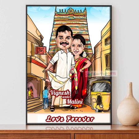 CARICATURE FRAME love craft gift - love craft gift