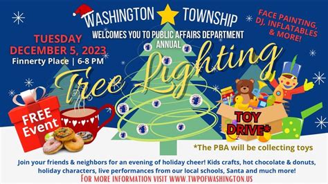 Township Holiday Tree Lighting , Twp of Washington, NJ 07676 Recreation ...
