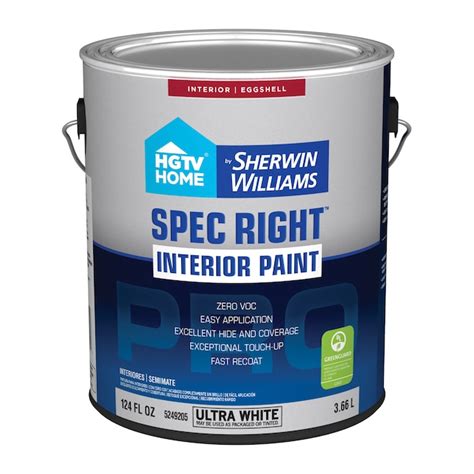 HGTV HOME by Sherwin-Williams Spec Right Eggshell Ultra White Tintable ...