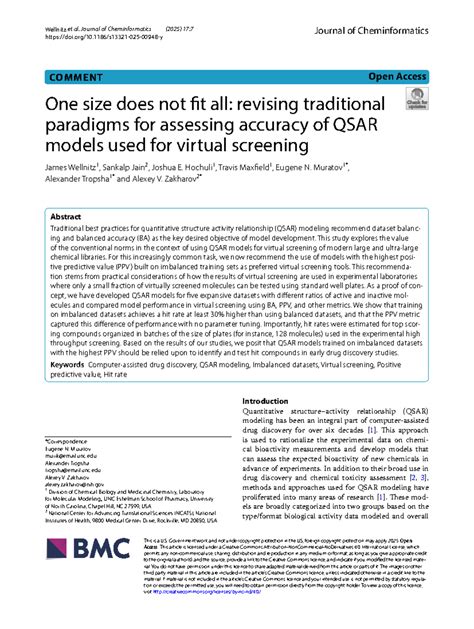 Revising QSAR Model Accuracy for Virtual Screening: Insights from ...