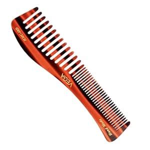 Buy Vega Tortoise Shell Pattern Wide and Coarse Tooth Shampoo Comb ...