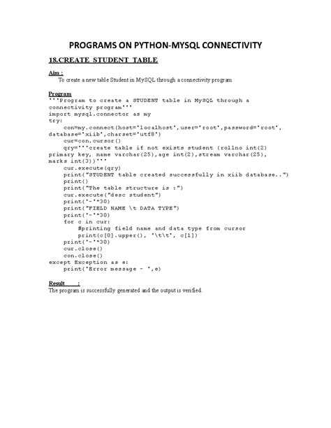 CS XII Programs 18-22 - Program list - PROGRAMS ON PYTHON-MYSQL ...