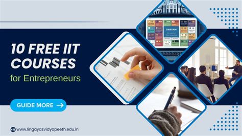 10 Free IIT Courses for Entrepreneurs on Startup India Website