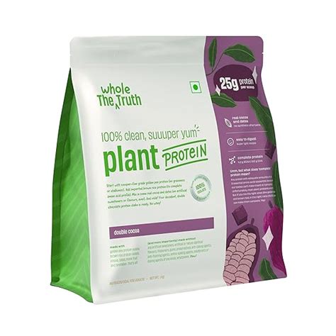 The Whole Truth Plant Protein Isolate Double Cocoa 1kg (2.2lbs) 25g ...