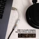 AUDIOCULAR D10 Portable Type C Male to 3.5 mm Female Audio Adapter ...