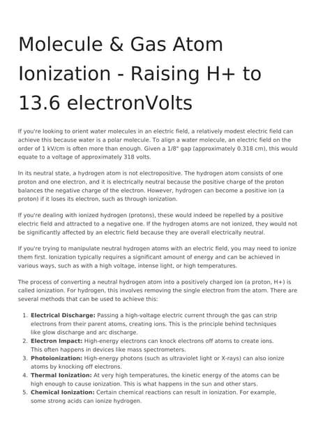 Image result for Ionization Process