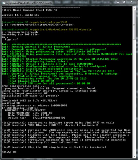 BeMicro FPGA Project for AD5755 with Nios driver [Analog Devices Wiki]