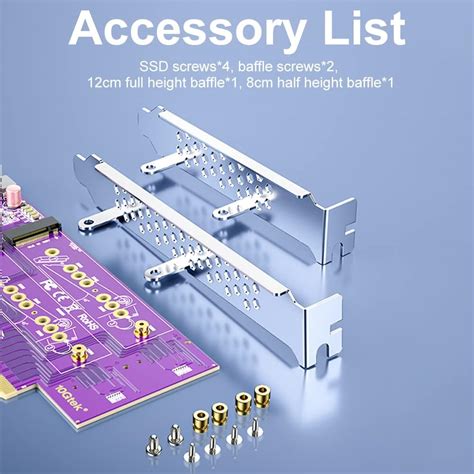 Buy PCIe 3.0 to NVMe (4) M.2 Adapter for M.2 (M Key) SSD, X16 ...