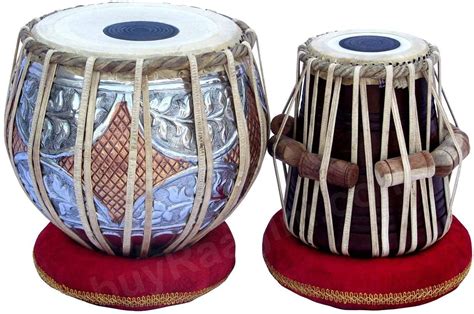 Buy KRISHA KRAFTS MUSICALS Steel Bayan 2.5 kg Tabla and Sheesham Wooden ...