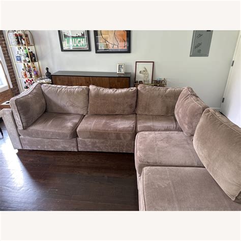 Lovesac 5-piece Light Brown/gray Sectional Sofa - AptDeco