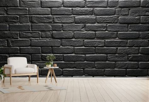Buy Black Brickwork Wallpaper – 3-Year Warranty