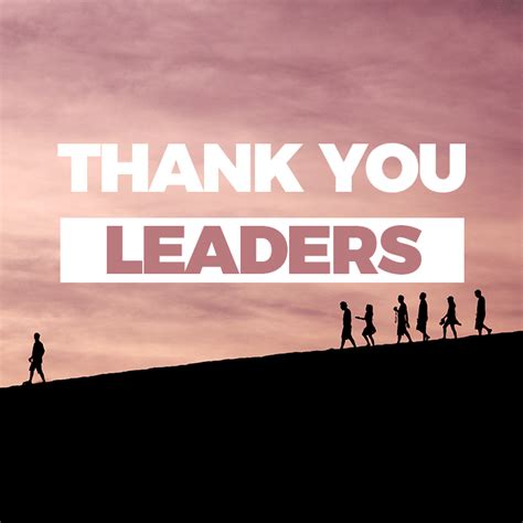 Thanks for the Leadership 的图像结果