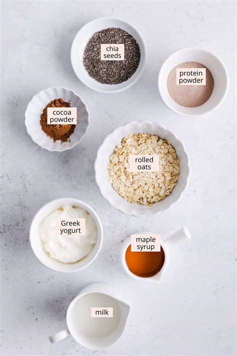 Chocolate Protein Overnight Oats (30+ grams protein!) - The Balanced ...