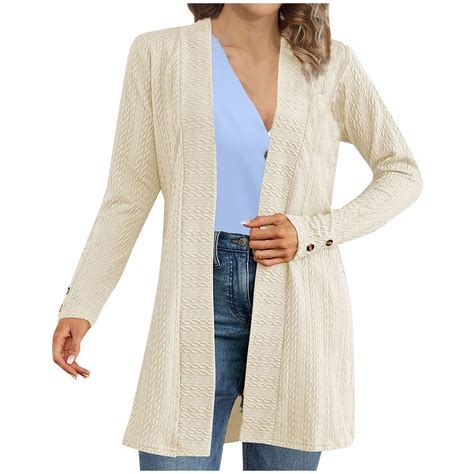 UYISJ Women's Lightweight Cardigan Sweater Casual Long Sleeve Knit ...