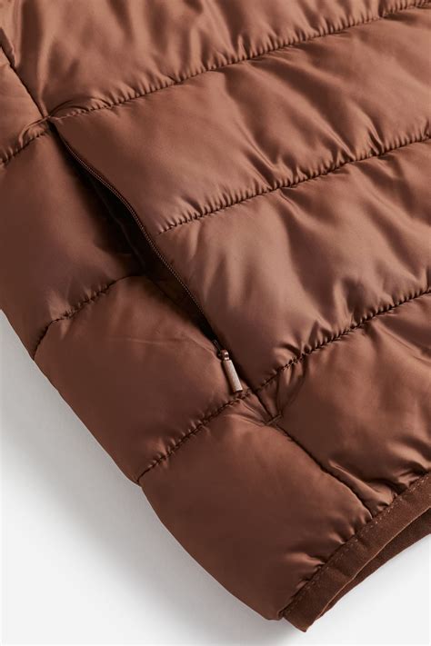 Lightweight puffer jacket - Brown - Men | H&M IN