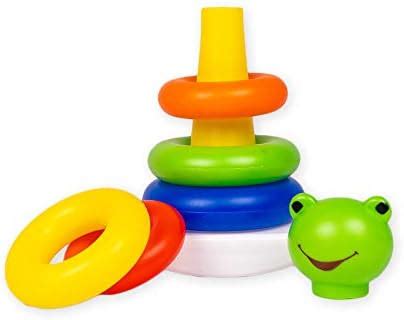 Ratna's Junior Smiley Ring Stacking & Sorting Multicoloured 5 Rings for ...