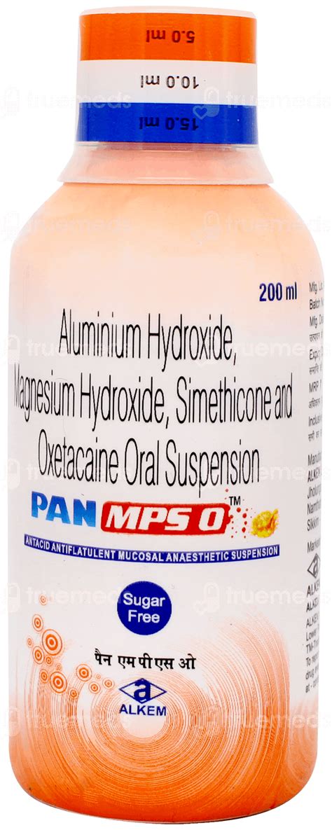 Pan Mps O Sf Oral Suspension 200 ML | Order Pan Mps O Sf Oral ...