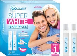 Go Smile Super White Snap Packs Teeth Whitening liquid Price in India ...