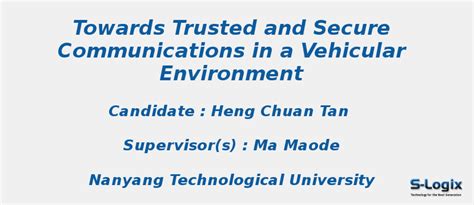 Towards trusted and secure communications - PHD Thesis | S-Logix