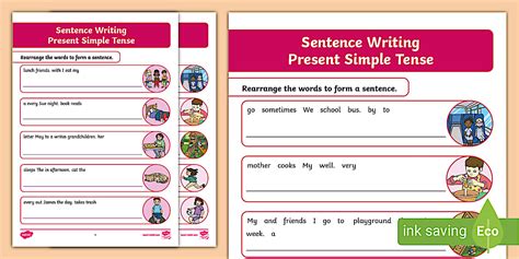 Present Simple Tense Worksheet-Latihan Simple Present Tense