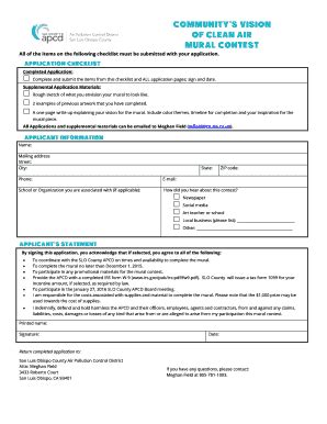 Fillable Online slocleanair Communitys Vision of Clean Air MURAL ...