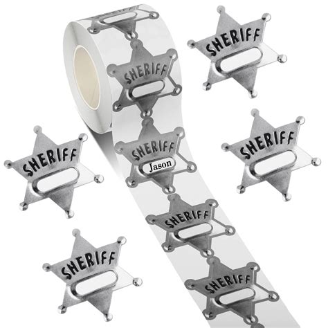 600 Pieces Police Badge Name Tag Sticker Cop Police Officer ...