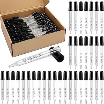 Xuhal 200 Pcs Eye Dropper 1 ml Medicine Dropper Calibrated Droppers for ...