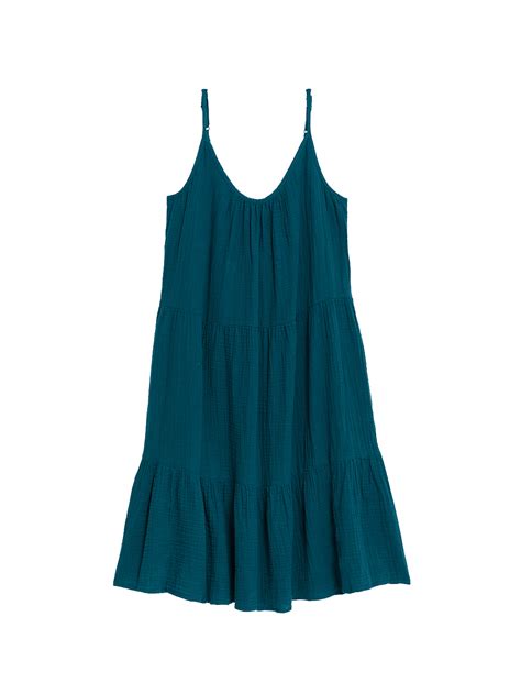 Buy Pure Cotton Tiered Mini Beach Dress at Marks & Spencer