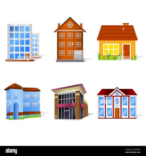 illustration of home on white background Stock Vector Image & Art - Alamy