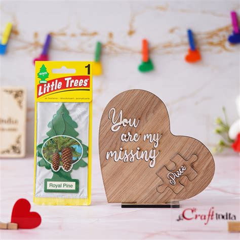 "You Are My Missing Piece" Valentine's Day Showpiece & Air Freshener ...