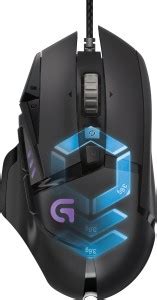 Logitech G502 Proteus Spectrum RGB Tunable Wired Ambidextrous Laser ...