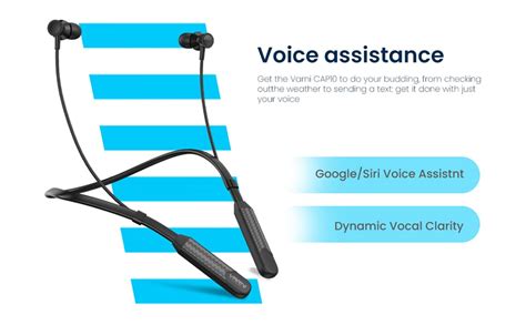 VARNI CAP10 Wireless in-Ear Bluetooth Neckband with Up to 32 Hours ...